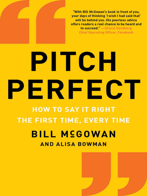 Bill McGowan创作的Pitch Perfect作品的详细信息 - 可供借阅